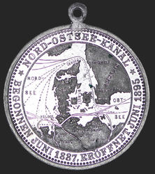 Medaille - Constantin Starck - Eröffnung des Nord-Ostsee-Kanals 1895 - Aluminium mit Öse - Slg. Marienburg 7020 -RV.jpg