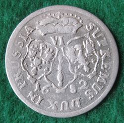 1640-1688 Friedrich Wilhelm, 6 Groschen 1682 HS Königsberg, KM 429 (2).JPG