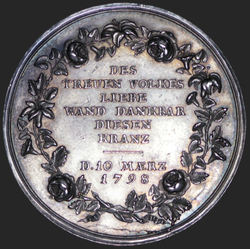 Medaille - Luise von Preußen - 1798 - auf den 1. Geburtstag als Königin - Silber -RV.jpg