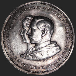 Münzschmuck - Auf die Kaiser des Deutschen Reiches - Berliner Medaillen-Münze Otto Oertel, ca. 1888-89 - Silber - Detail 2.jpg