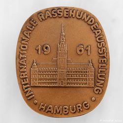 1961 Medaille Kupfer einseitig Internationale Rassehundeausstellung.jpg