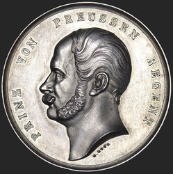 Medaille - 1858 bis 1861 - Geschenkmedaille des Regenten Prinz Wilhelm (späterer König von Preußen und Kaiser Deutschland) -AV.jpg