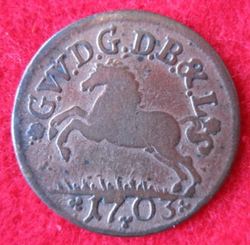 1665-1705 Georg II. Wilhelm, 1,5 Pfennig 1703, KM 362 (1).JPG