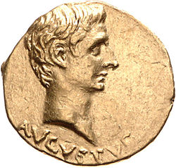 Aureus - ca. 19-18 v.Chr. - Römische Kaiserzeit - Galius Julius Caesar_Octavianus -AV - IKMK 18202452.jpg