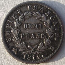 Frankreich 1812B Demi Franc R.jpg