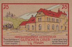 Seriennotgeldschein - 1921_März - Nordhausen-Wernigeroder Eisenbahngesellschaft - 25 Pfennig -RV-rs.jpg