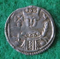 1152-1190 Friedrich I. Denar, Nijmegen, Hohenst (1).JPG