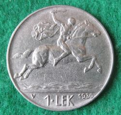 1928-1939 Amed Zogu, 1 Lek 1930 (2).JPG