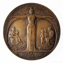 1905 Medaille Bronze Curio 100 jährige Bestehen der Gesellschaft der Freunde des Vaterländischen Schul- und Erziehungswesen_01 800x800 150KB.jpg