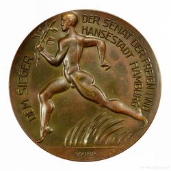 1927 Sportmedaille des Senats für die Wettkämpfe am Verfasssungstag Bronze_01 800x800 150KB.jpg