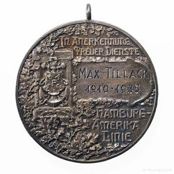 1935 Medaille Silber Hamburg-Amerika Linie - In Anerkenung treuer Dienste 1910-1935 Max Tillack_02 800x800 150KB.jpg