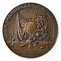 1897 Medaille Bronze 100-jähriges Bestehen des Vereins Hamburger Assecuradeure_01 800x800 150KB.jpg