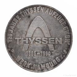 1990 Medaille 125 Jahre Thyssen Aufzüge GMBH - Werk Hamburg_01 800x800 150KB.jpg
