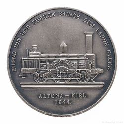 1969 Medaille Bundesbahn Sozialwerk Briefmarkensammlergemeinschaft Hamburg - Eisenbahn Altona - Kiel 1844_01 800x800 150KB.jpg