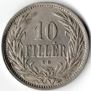 Kaiserreich Österreich-Ungarn  10 Filler 1909 KB Kremnitz Vs..jpg
