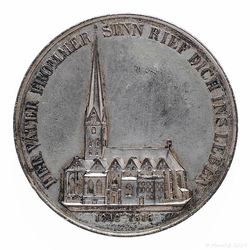 1842 Medaille Bronze Zerstörung der St. Petri Kirche Hamburg durch Brand versilbert_01 800x800 150KB.jpg
