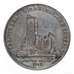 1842 Medaille Bronze Zerstörung der St. Petri Kirche Hamburg durch Brand versilbert_02 800x800 150KB.jpg
