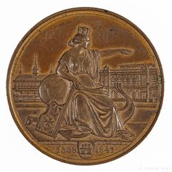 1841 Medaille Bronze Auf die Errichtung und Einweihung der Neuen Börse_01 800x800 150KB.jpg