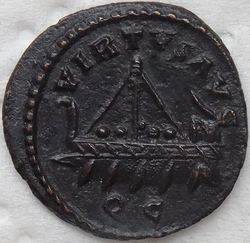 Allectus 293-296 Antoninian (reduziert) 2,64g Camulodunum RIC 128 R.JPG