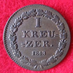 1803-1816 Friedrich August + Friedrich Wilhelm, Kreuzer 1808 L, KM 10 (2).JPG