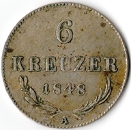 Österreich Franz Joseph I. (1848-1916) 6 Kreuzer 1848 A (14) Vs..jpg