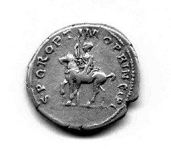 Denar Traianus C. 497a Rv. SPQR OPTIMO PRINC. Reiterstatue des Kaisers.jpg