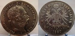 Österreich 20 Franc 1880 - 8 Florin (Originalprägung) - 1300.jpg