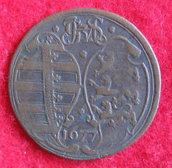 1677 JohannGeorg II. v.Sachsen, Rechenpfennig; Mers 1209 (2).JPG
