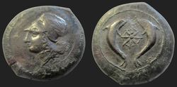 Sizilien Syrakus Dionysios I. oder II. ca. 375-344 v. Chr. Æ Drachme 32 mm, 31,48 g Ref. HGC 2, 1436. Ex André Cichos über MA-Shops, 08.05.2025, 190€ 2.jpg