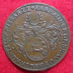 1668-1739,Brauns, Joh.Albr. Zellerfeld 1722, Rechenpfennig (2).JPG