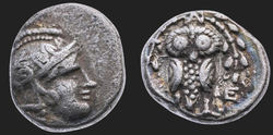 Attika – Athen ca. 255-240 v. Chr. Heterogener Stil) AR Hemidrachme 13 mm, 2,06 g. Ref. Kroll (2013), Chronology, S. 44, Abb. 1.4. Ex Numismatik Naumann Auktion 154, 06.07.2025, Los 143, 440€. klein.jpg