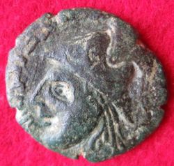 1180-1193 'Izz al-Din Mas'ud,Dirhem 577 al-Jazira (1).JPG