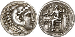 Alexander III. Tetradrachme, Amphipolis (25 mm, 17.19 g), Price 118..jpg