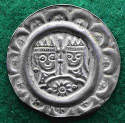 1190-1197 Heinrich VI. Brakteat, Donauwörth; KM 2664 (1).JPG