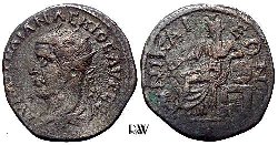 Trajanus Decius AE 26, Kybele reverse, Nikaia, unpublished.jpg