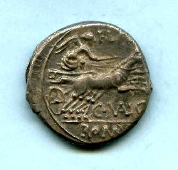 140 v. C. Valerius C.f. Flaccus. Rv. Biga re. C VAL C F..jpg