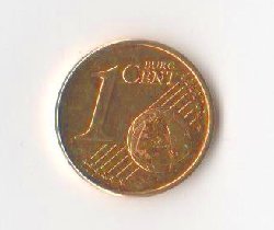 1 Cent Fehlpragung Falsches Material Numismatikforum