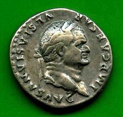 Denar Vespasianus C. 366 Av. IMP CAESAR VESPASIANVS AVG..jpg