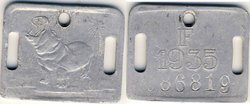 Congo Tax Token 1935 F Hippopotamus.jpg