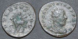 Carausius Antoninian Überprägung auf Gordianus.jpg