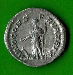 Denar Julia Mamaea C. 35 Rv. IVNO CONSERVATRIX. Juno li. stehd, davor Pfau..jpg