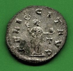 Ant. Gallienus C. 183 Rv. FELICIT AVG. Felicitas m. Merkurstab v. vorne stehd..jpg