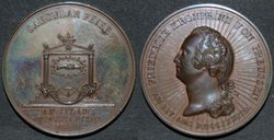 Freimaurermedaille Säkularfeier Berlin 1838 Friedrich II.jpg