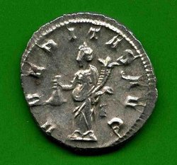 Ant. Traianus Decius C. 105 Rv. VBERITAS AVG. Uberitas m. gefüllter Börse li..jpg