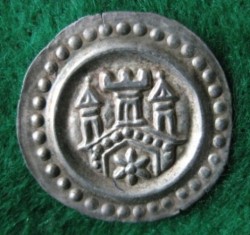 1273-1291 Rudolf v.Habsburg, Brakteat,Ravensburg, KM 2551.JPG