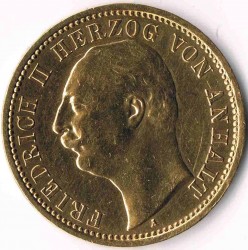 Deutsches Reich 20 Mark 1904 Friedrich II Herzog von Anhalt Seite 1.JPG