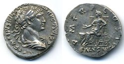 Ancient Counterfeits Barbarous Trajan Denarius Salus.jpg